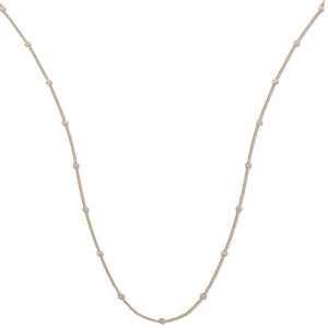 18ct Yellow Gold 1.00ct Diamond by the yard Necklace (36in/91cm)