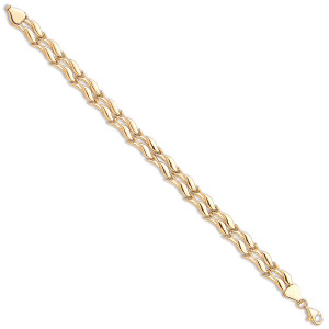 Y/G Fancy Double Link Ladies Bracelet
