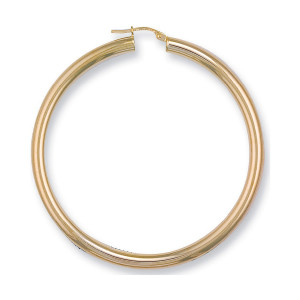 Y/G 58mm Round Tube Hoop Earrings
