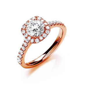 18ct Rose Gold 1.00ctw Certificated Engagement Ring