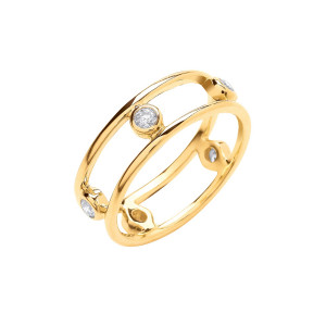 9ct Yellow Gold 0.25ctw Diamond Ring