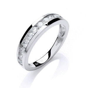 9ct W/G 0.75ct Diamond Eternity Ring